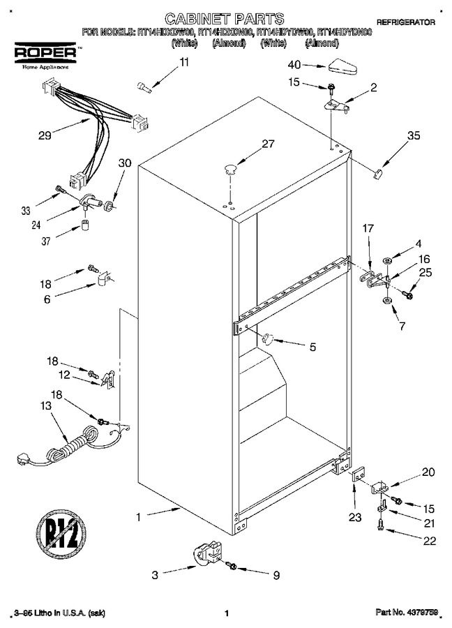 Diagram for RT14HDXDN00