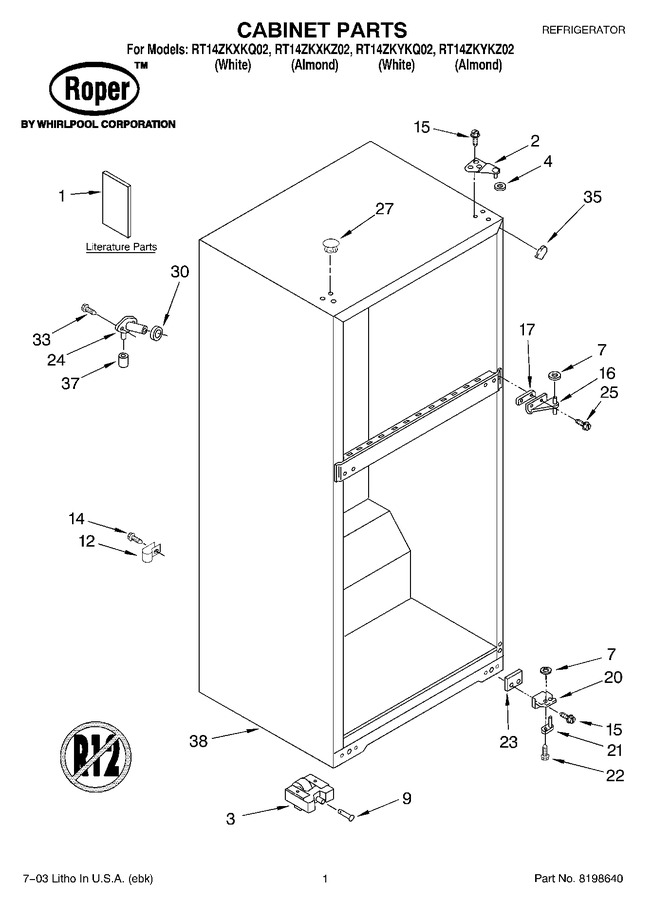 Diagram for RT14ZKXKZ02