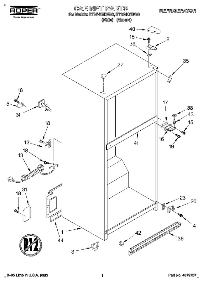 Diagram for RT16VKXDW00