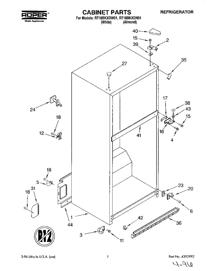 Diagram for RT18BKXDW01