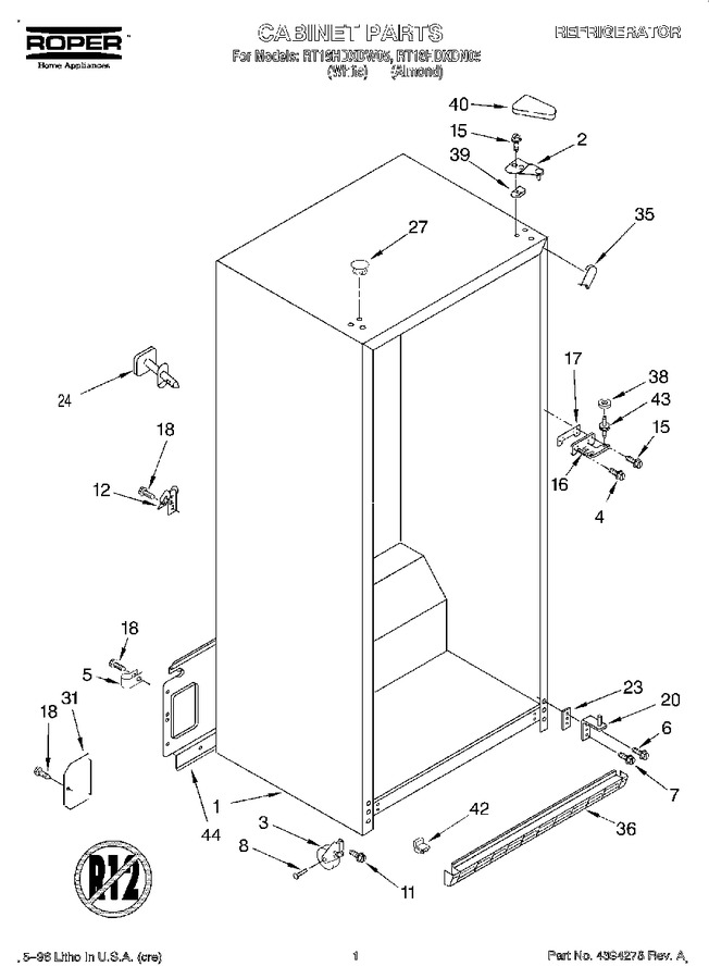 Diagram for RT18HDXDW05