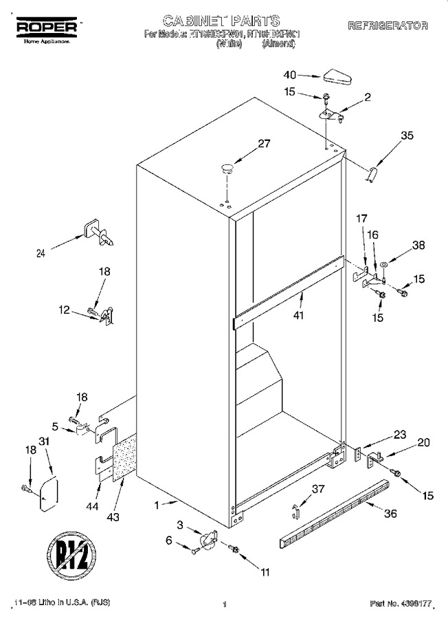 Diagram for RT18HDXFW01