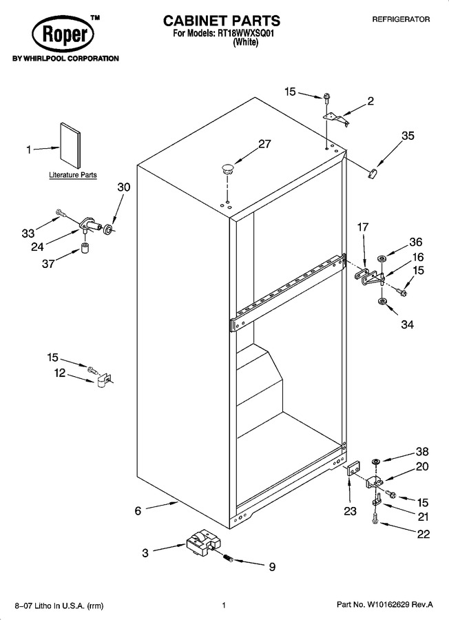 Diagram for RT18WWXSQ01