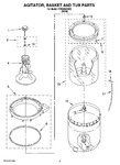 Diagram for 03 - Agitator, Basket And Tub Parts