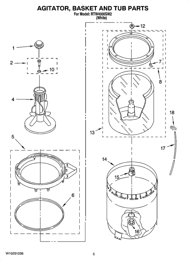 Diagram for RTW4000SW2