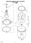 Diagram for 03 - Agitator, Basket And Tub Parts