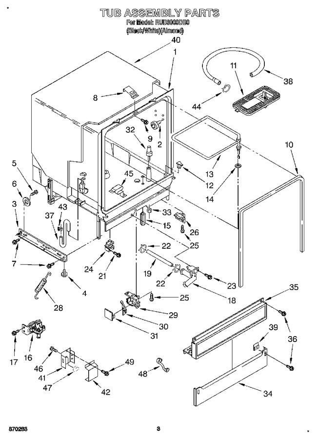 Diagram for RUD3000DB0