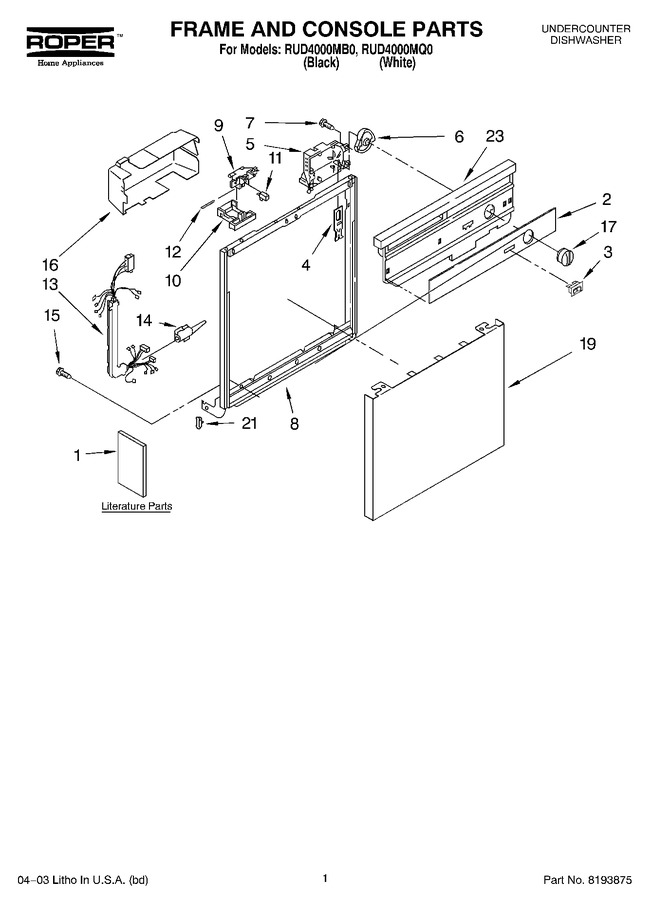 Diagram for RUD4000MB0