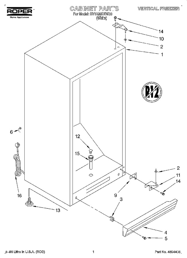 Diagram for RV1299REW00