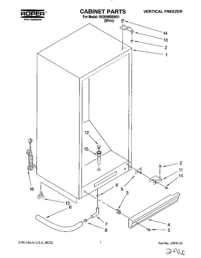 Diagram for RV2099RBW01