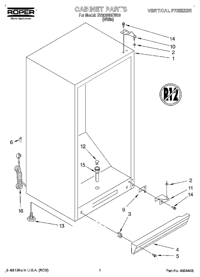 Diagram for RV2099REW00