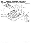 Diagram for 01 - Cooktop, Burner And Grate Parts