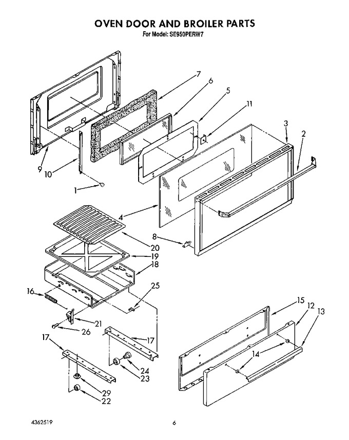 Diagram for SE950PERW7