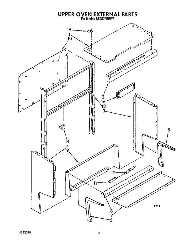 Diagram for SE950PERW8