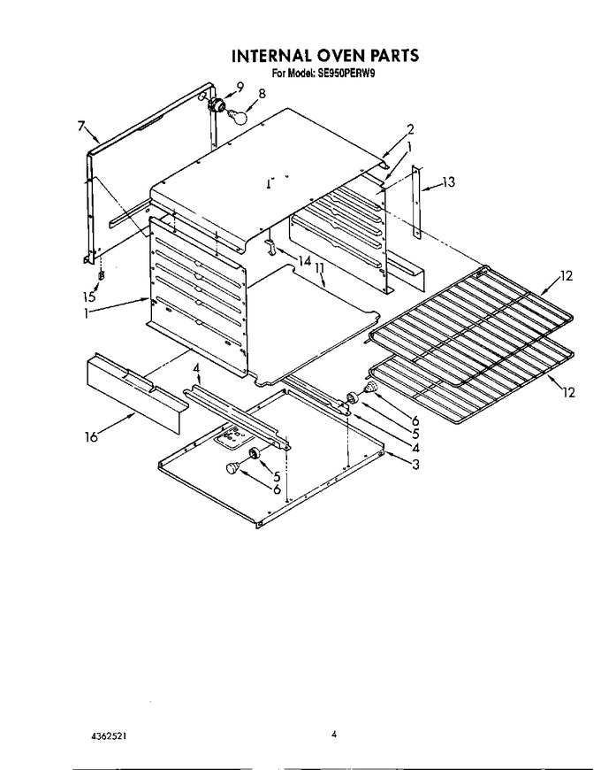 Diagram for SE950PERW9