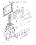 Diagram for 03 - Oven Door And Broiler