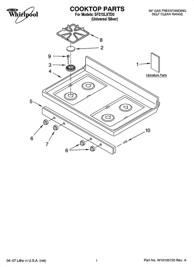 Diagram for SF272LXTD0