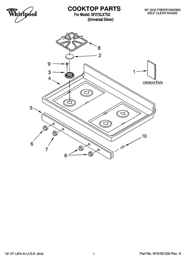 Diagram for SF272LXTD2