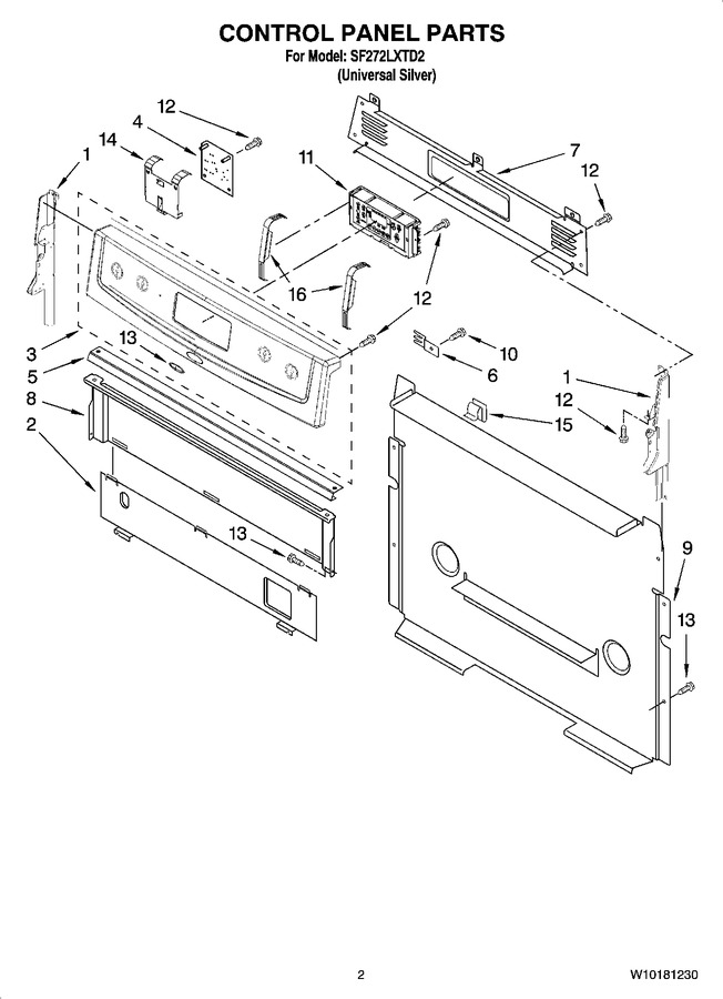 Diagram for SF272LXTD2