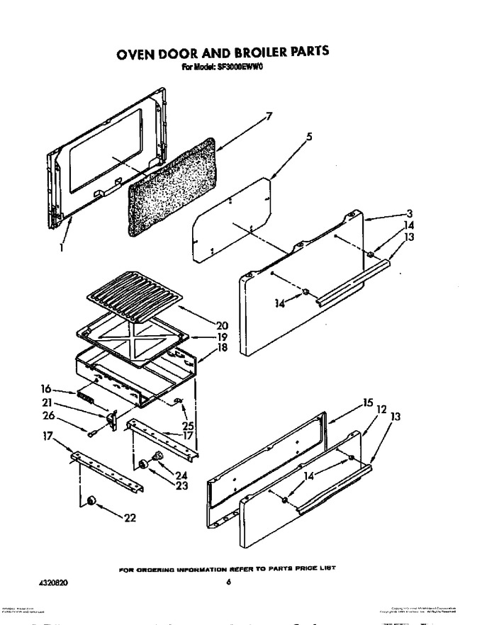 Diagram for SF3000EWW0