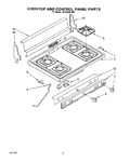 Diagram for 02 - Cooktop And Control Panel, Lit/opti