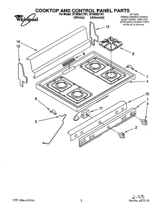 Diagram for SF3000EYW1