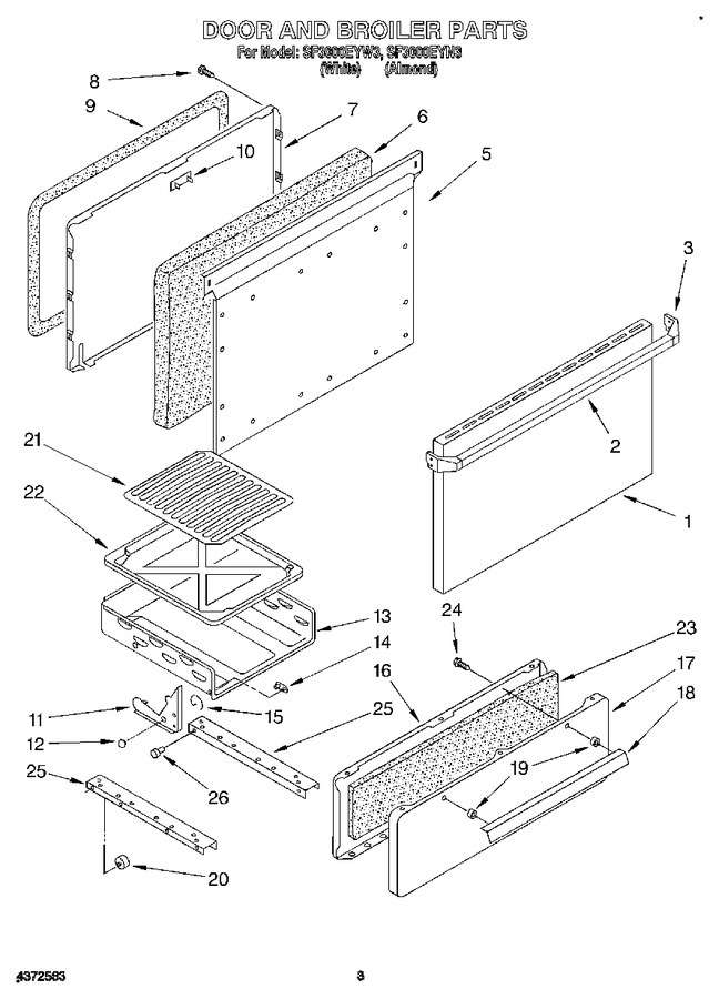 Diagram for SF3000EYW3