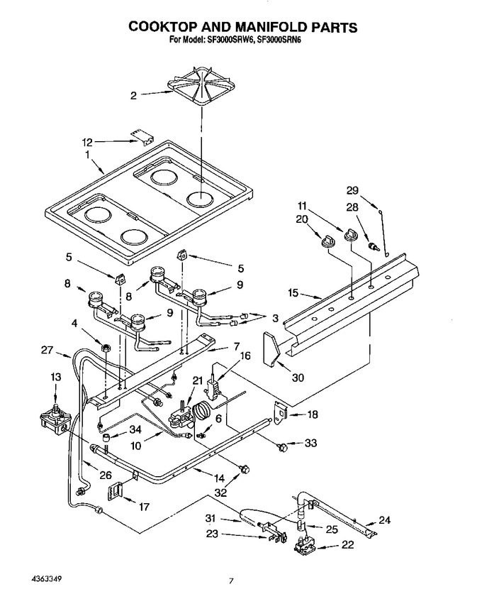 Diagram for SF3000SRW6