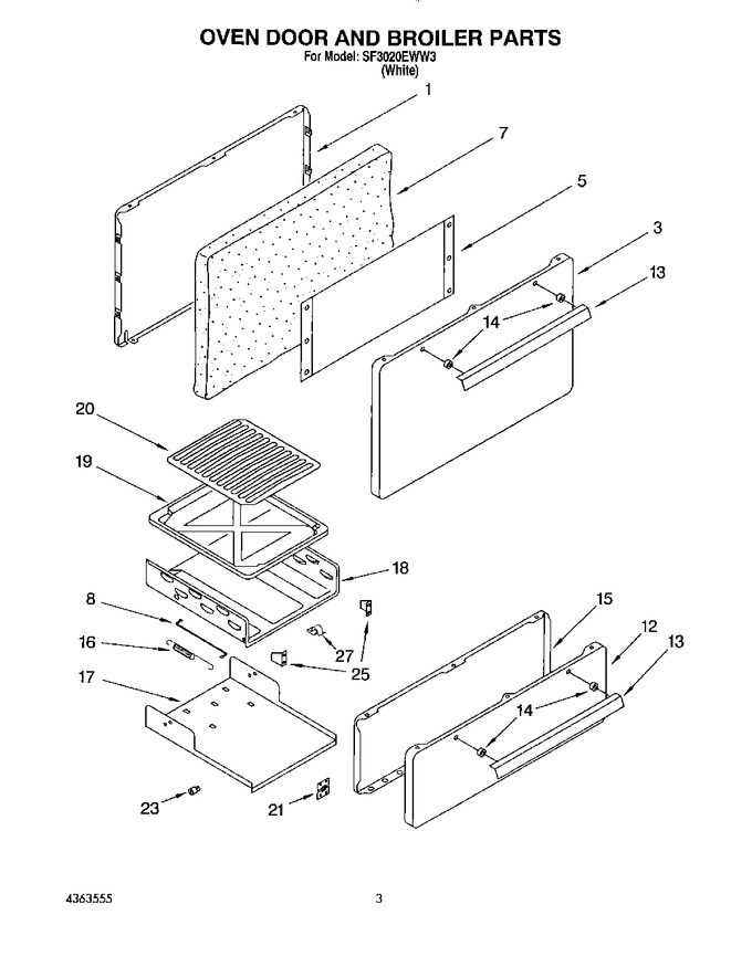 Diagram for SF3020EWW3