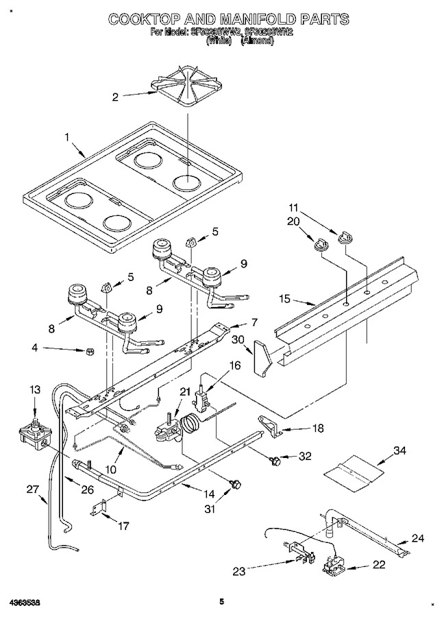 Diagram for SF3020SWW2