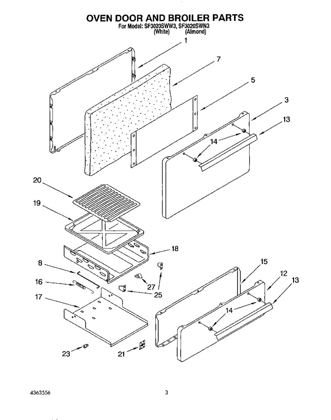 Diagram for SF3020SWN3