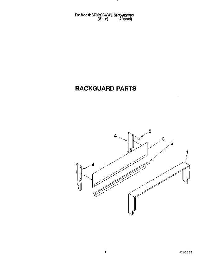 Diagram for SF3020SWN3