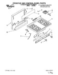 Diagram for 01 - Cooktop And Control Panel, Literature