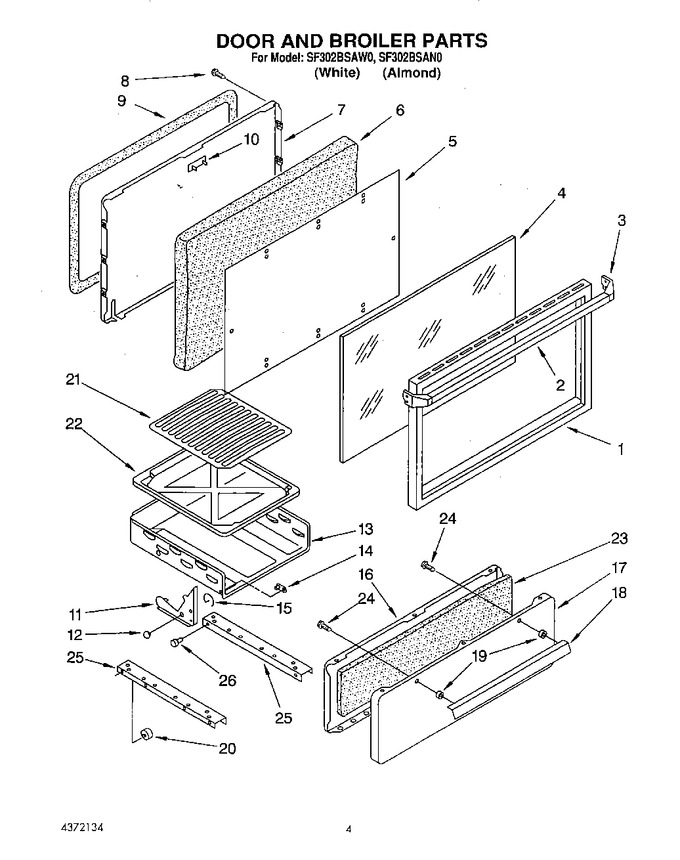 Diagram for SF302BSAW0