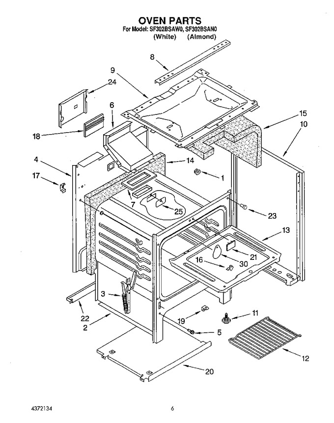 Diagram for SF302BSAW0