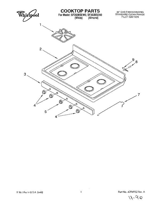 Diagram for SF302BSEN0