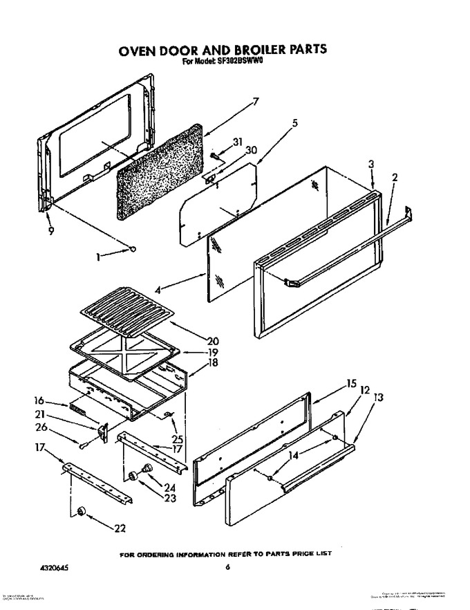 Diagram for SF302BSWW0