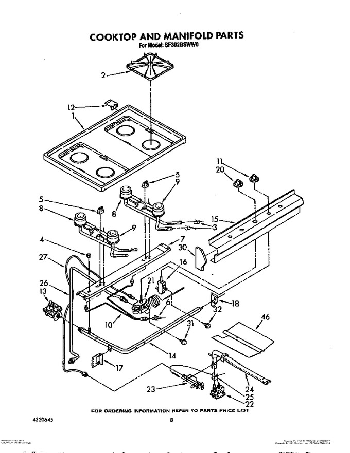 Diagram for SF302BSWW0