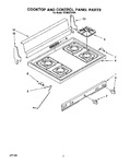 Diagram for 02 - Cooktop And Control, Lit/optional