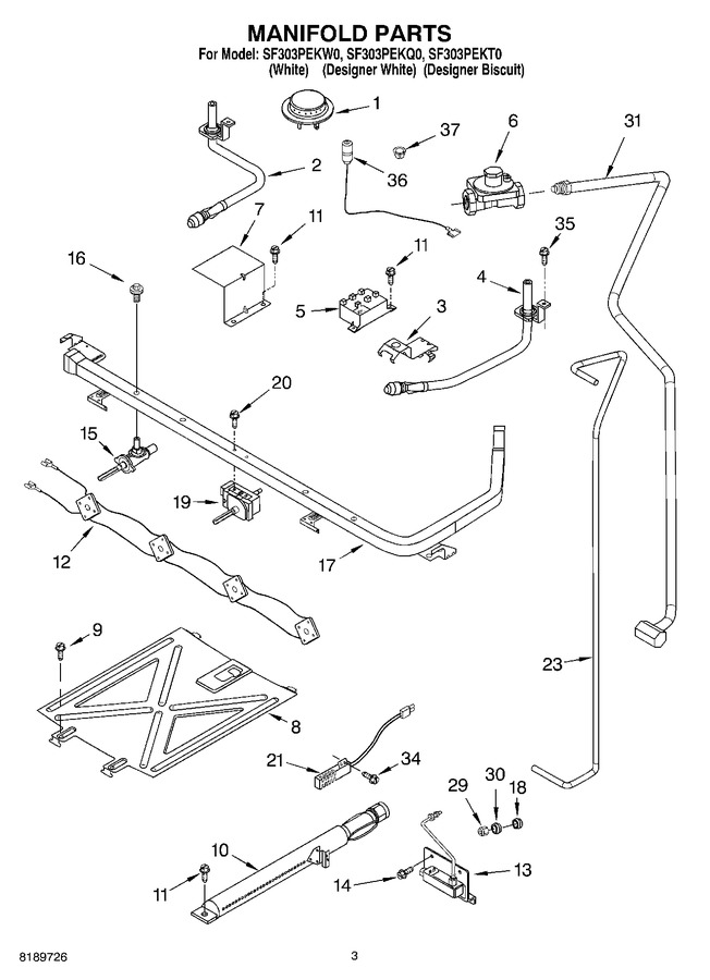 Diagram for SF303PEKQ0