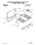 Diagram for 01 - Cooktop And Control Panel, Lit/optional