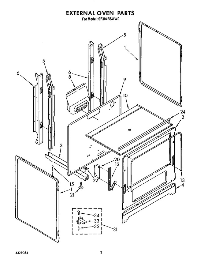 Diagram for SF304BSWW0