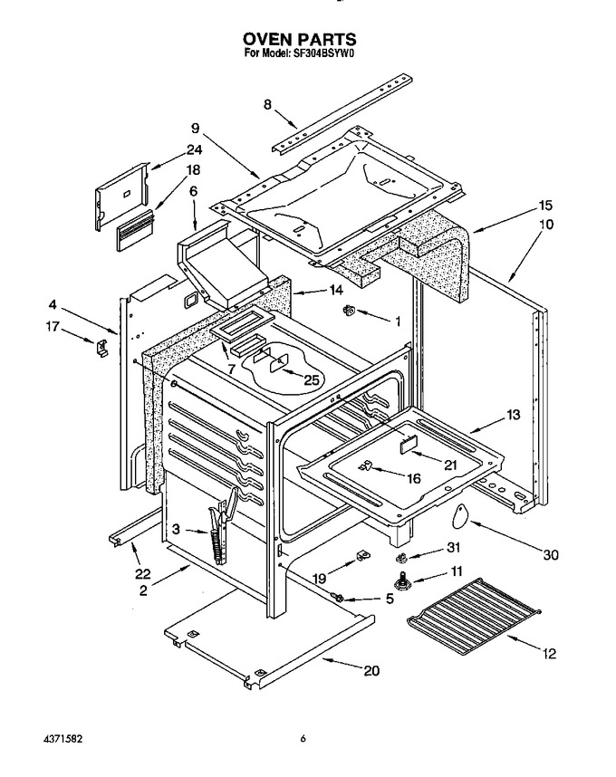 Diagram for SF304BSYW0