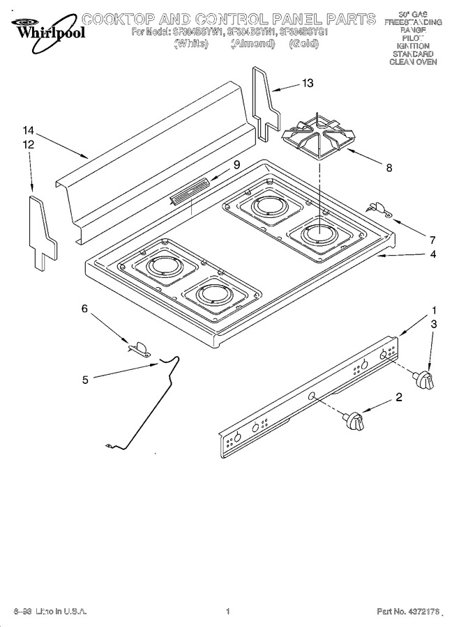 Diagram for SF304BSYG1