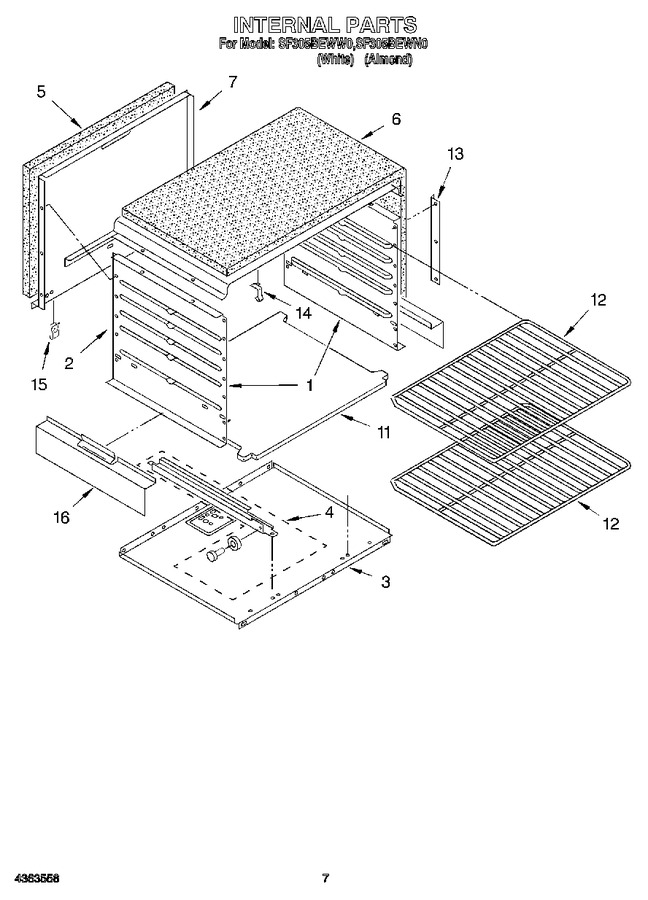 Diagram for SF305BEWW0