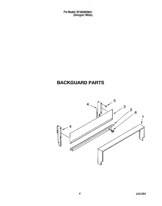 Diagram for SF305BEWQ1