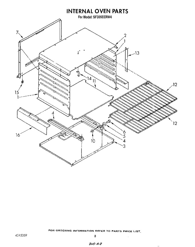 Diagram for SF305EERW4