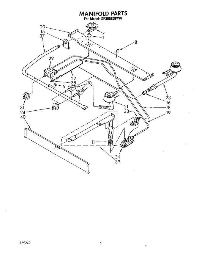 Diagram for SF305ESPW0