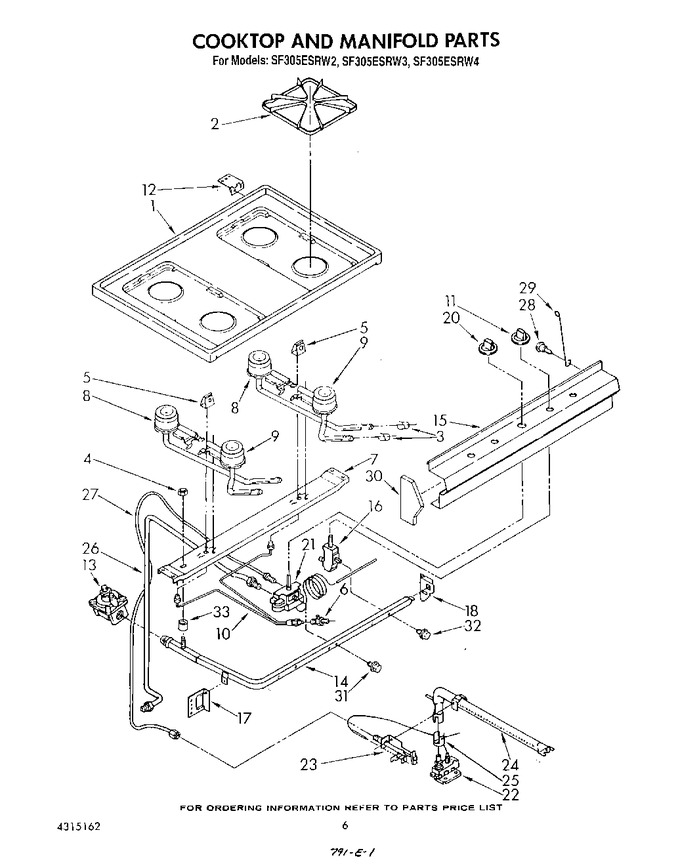 Diagram for SF305ESRW4