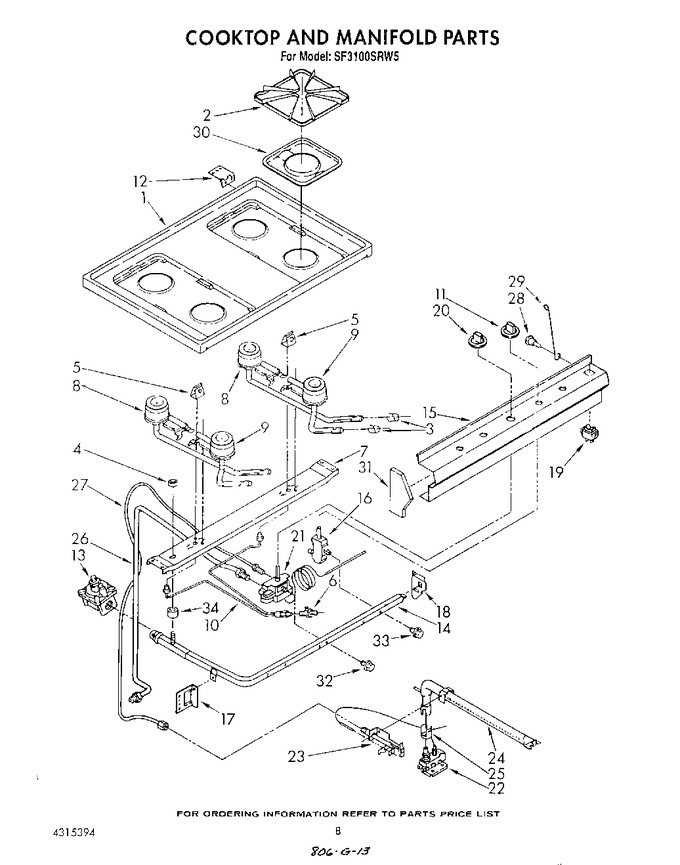 Diagram for SF3100SRW5